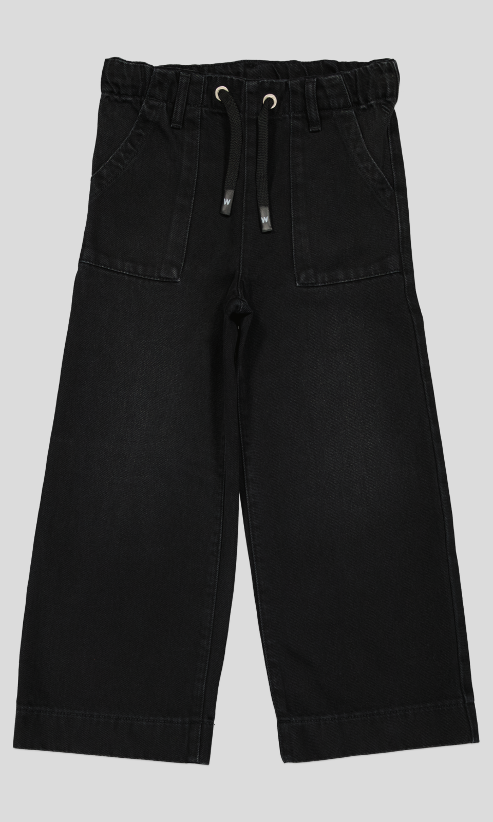 WPJF0029_WP (1) PANTALON JEANS FILLETTE CEINTURE ELASTIQUE ET CORDON – Image 2