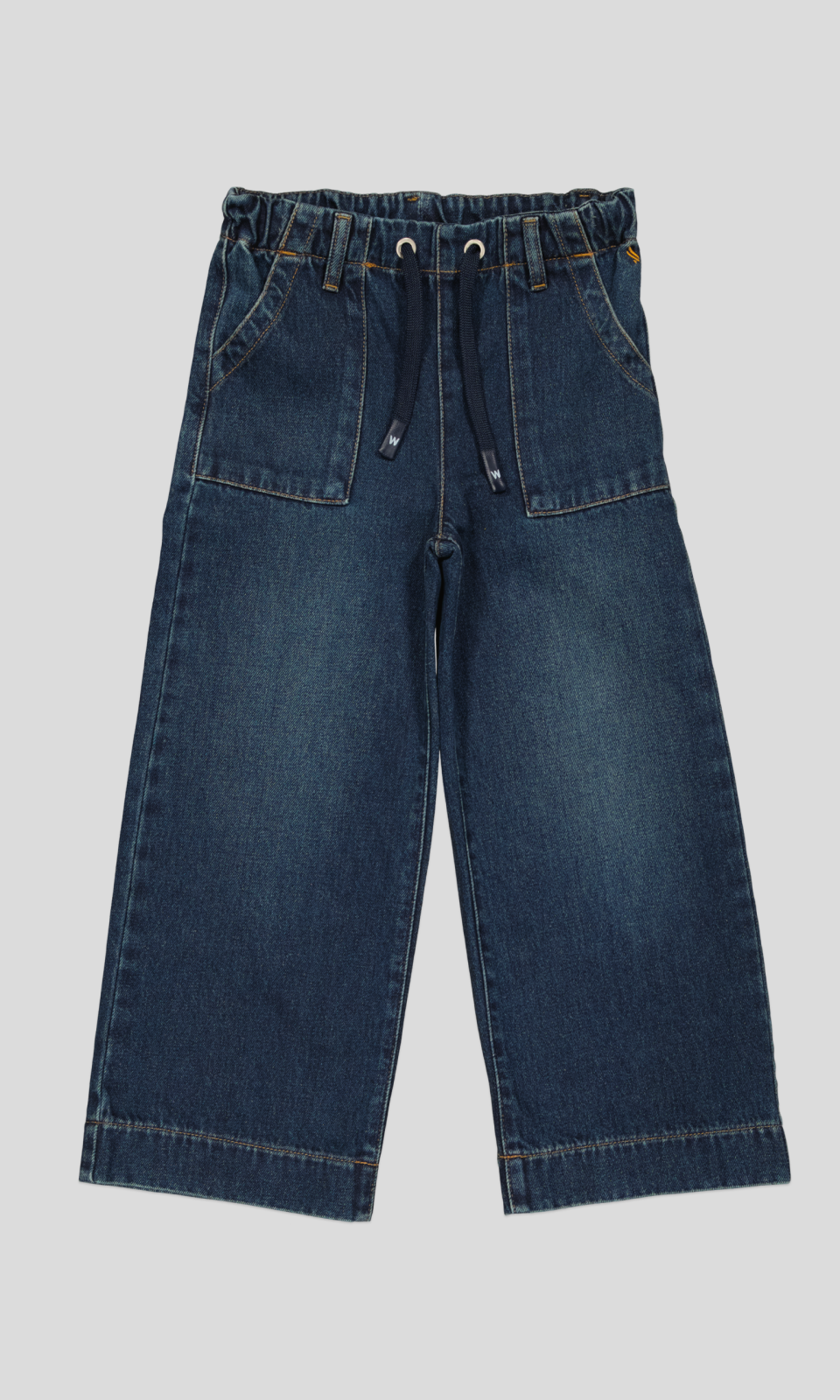WPJF0029_WP (2) PANTALON JEANS FILLETTE CEINTURE ELASTIQUE ET CORDON – Image 10