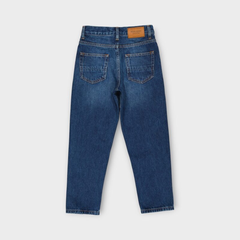 PANTALON JEANS TAILLE HAUTE EN DENIM 100 % COTON
