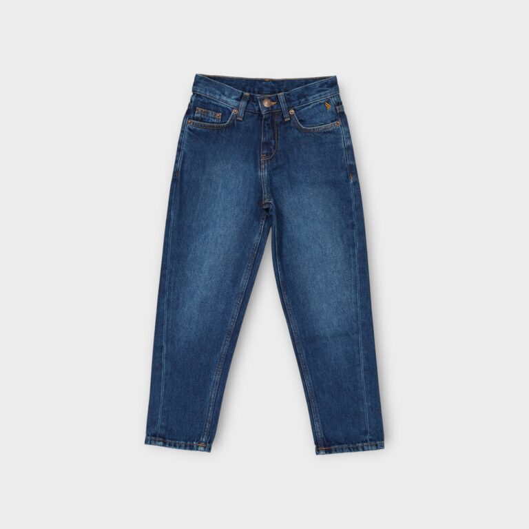 PANTALON JEANS TAILLE HAUTE EN DENIM 100 % COTON