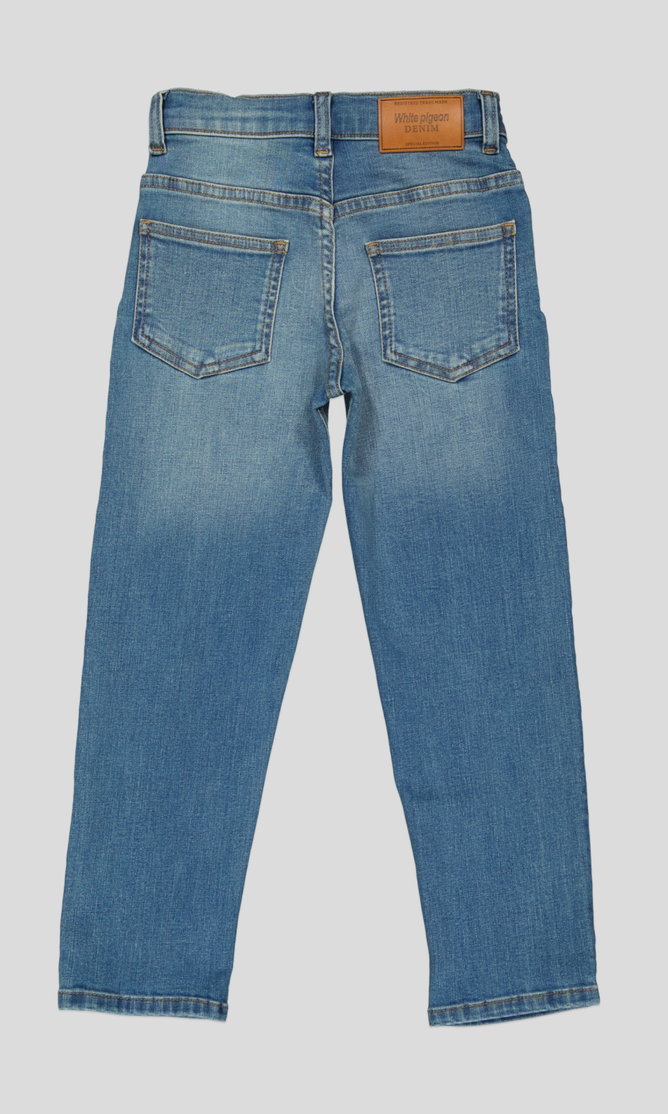 WPJG0015_WP (4) JEAN ENFANT BLEU A JAMBES FUSELEES,BRODE – Image 3