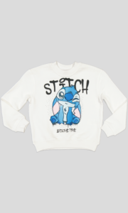 Jogging fillette Stitch molleton 100 % coton