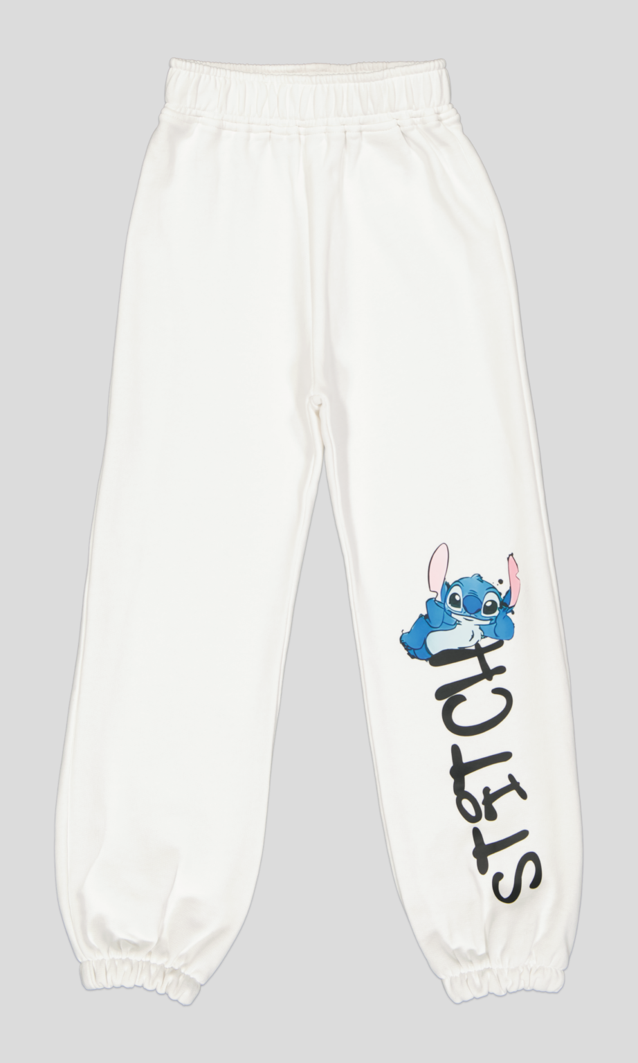 Jogging fillette Stitch molleton 100 % coton
