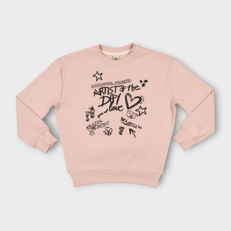 SWEAT MOLLETON 100 % COTON COL ROND