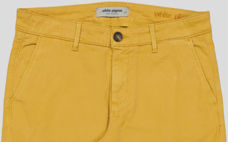 PANTALON CHINO POCHES ITALIENNES AVEC PINCES DEVANT
