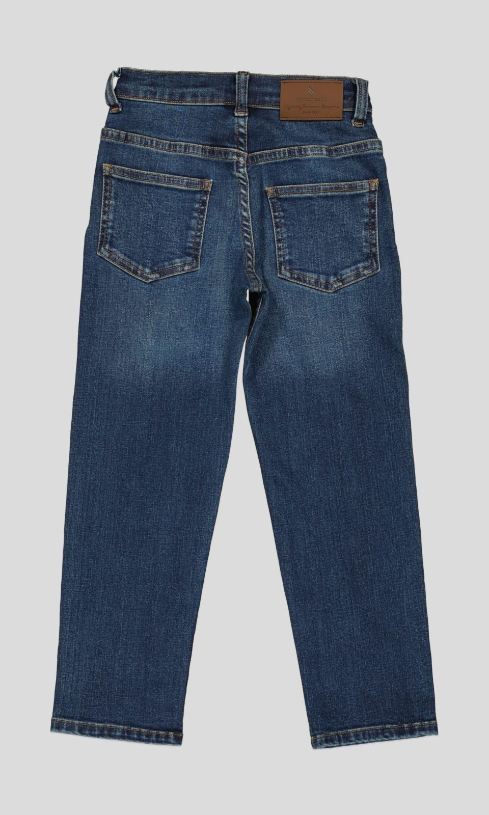 pantalon dos2 JEAN ENFANT BLEU A JAMBES FUSELEES,BRODE – Image 11