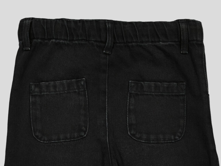 PANTALON JEANS FILLETTE CEINTURE ELASTIQUE ET CORDON