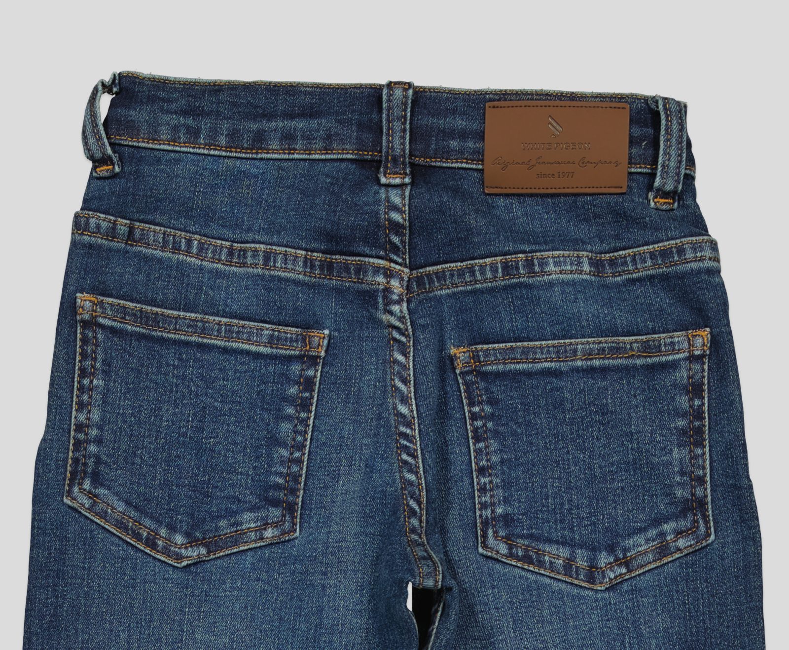 pantalon dos2 det1 JEAN ENFANT BLEU A JAMBES FUSELEES,BRODE – Image 10