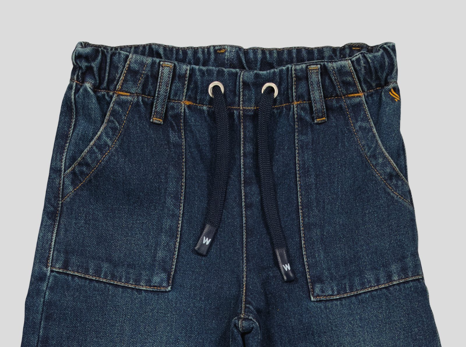 pantalon1 det1 PANTALON JEANS FILLETTE CEINTURE ELASTIQUE ET CORDON – Image 13