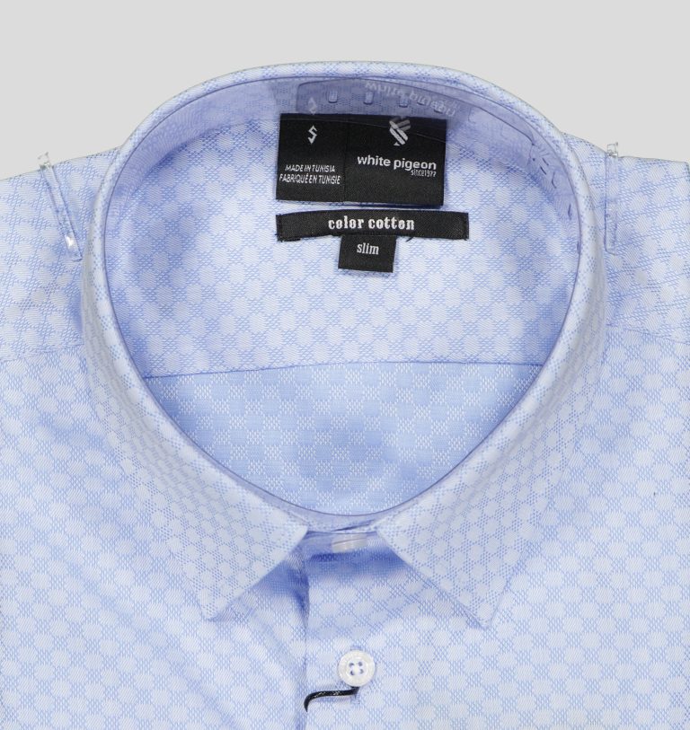 CHEMISE COTTON UNI SLIM