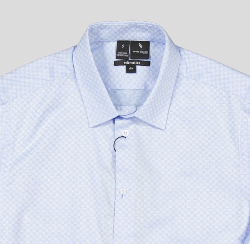 CHEMISE COTTON UNI SLIM