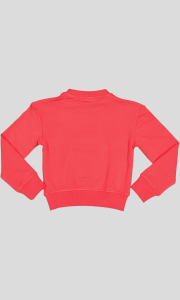 SWEAT COL ROND MOLLETON COTON ELASTHANNE AVEC STRASS