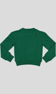 SWEAT COL ROND MOLLETON COTON ELASTHANNE AVEC STRASS