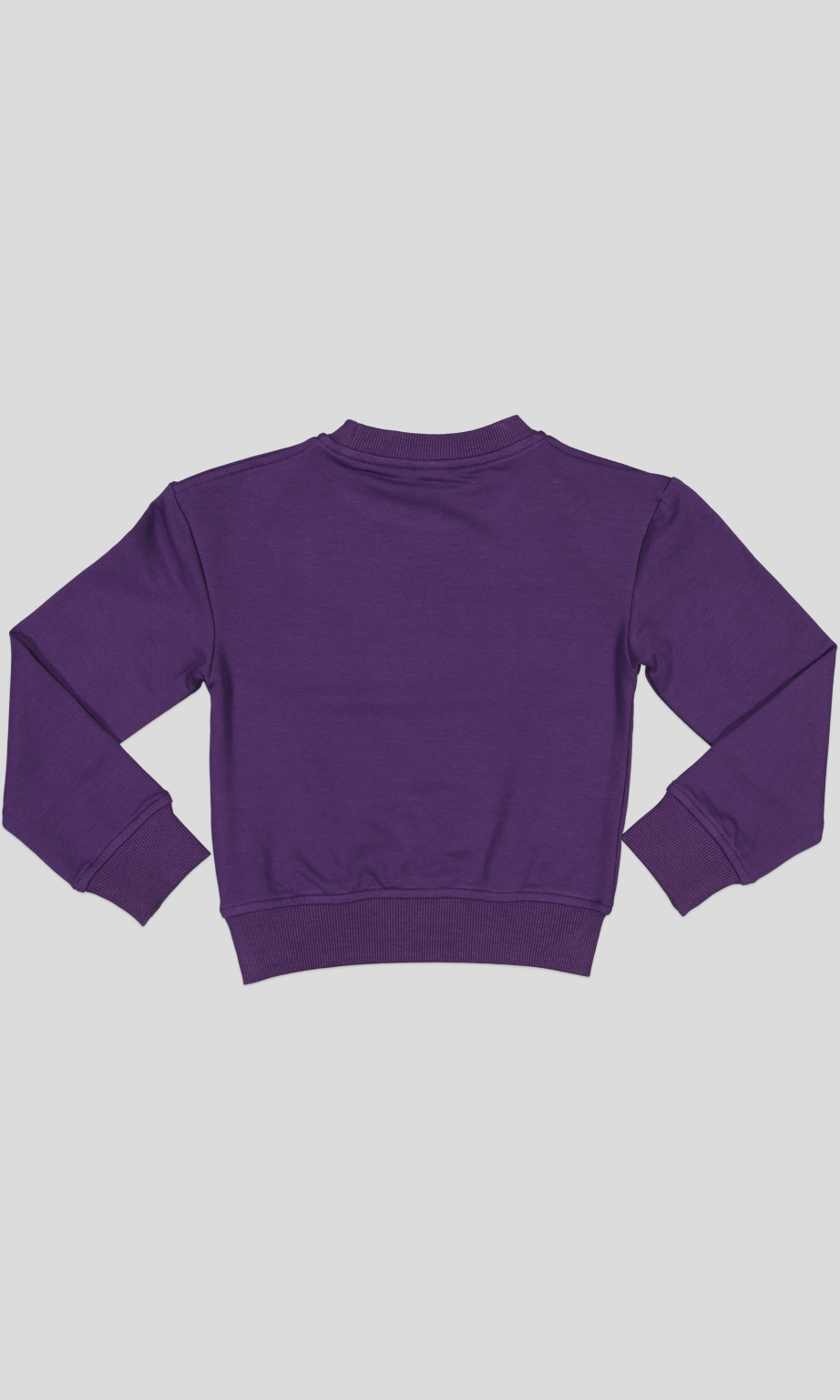 SWEAT COL ROND MOLLETON COTON ELASTHANNE AVEC STRASS