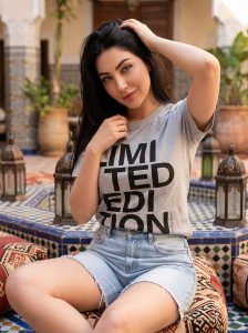 T-SHIRT FEMME REGULAR FIT JERSEY COTTON 100 %