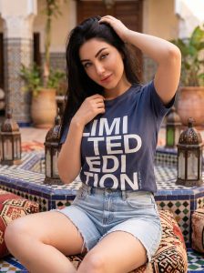 T-SHIRT FEMME REGULAR FIT JERSEY COTTON 100 %
