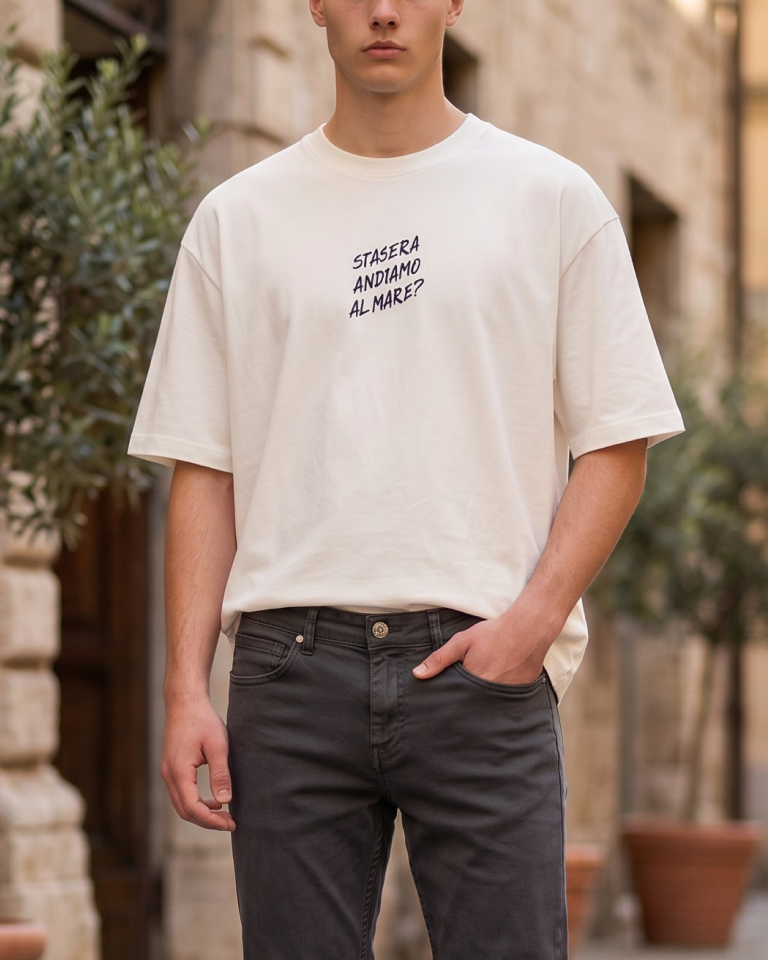 T-shirt homme en jersey 100% coton