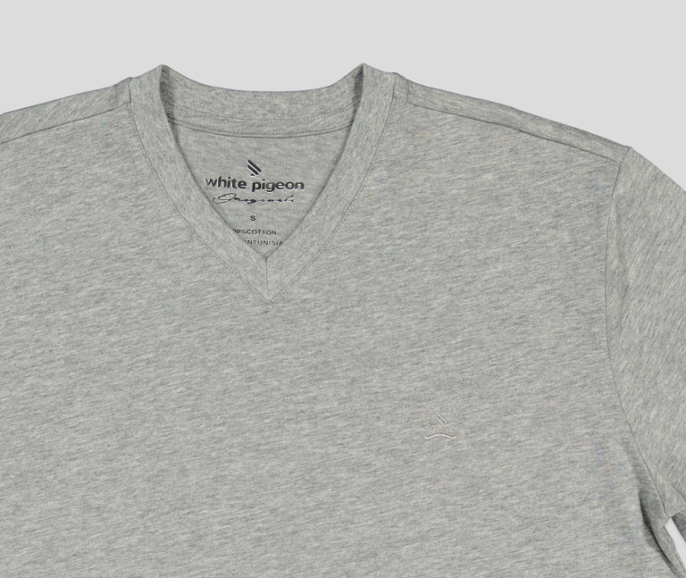 TSHIRT HOMME 100% COTON COL V