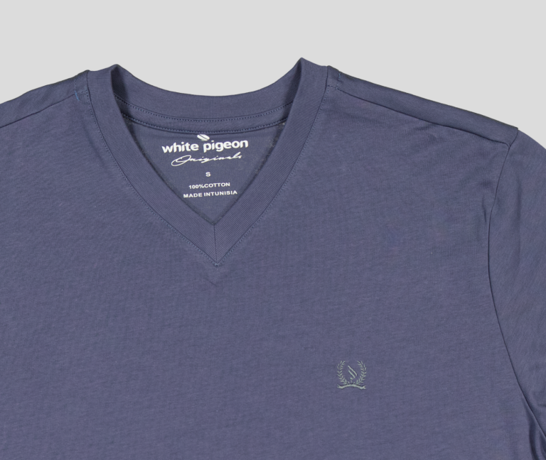 TSHIRT HOMME 100% COTON COL V