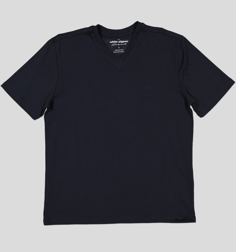 TSHIRT HOMME 100% COTON COL V
