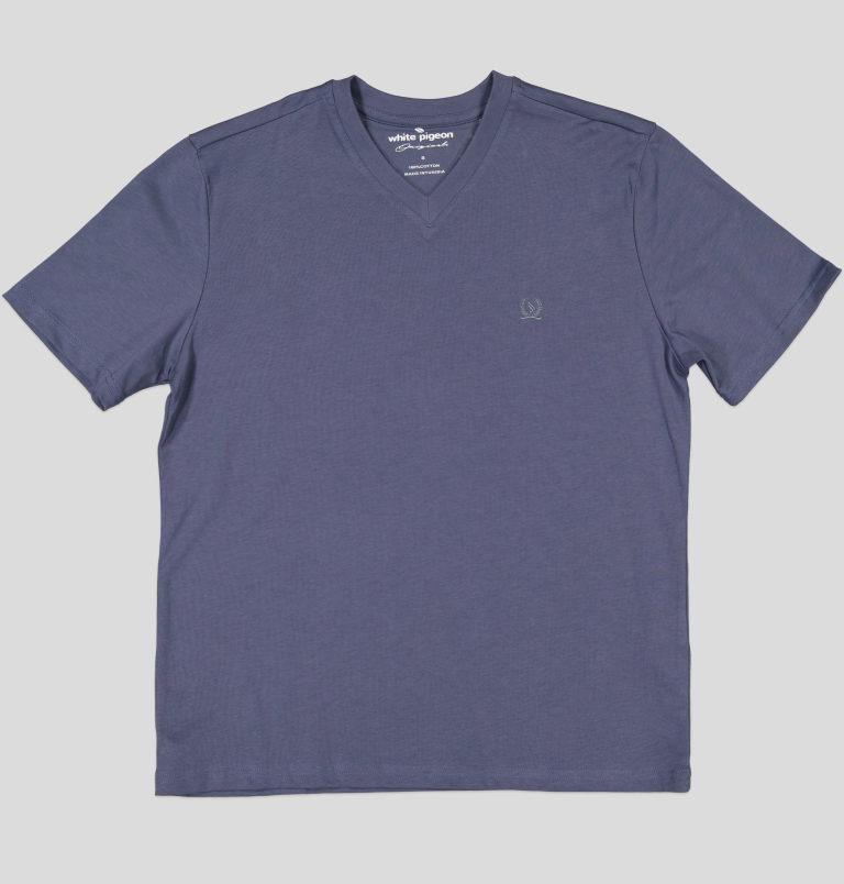 TSHIRT HOMME 100% COTON COL V