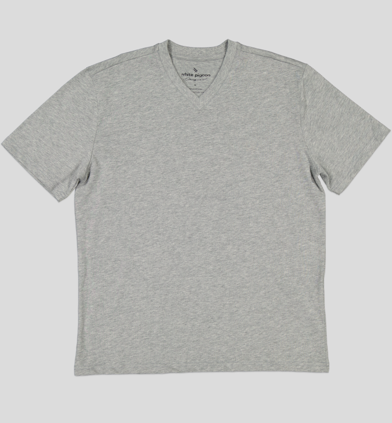 TSHIRT HOMME 100% COTON COL V