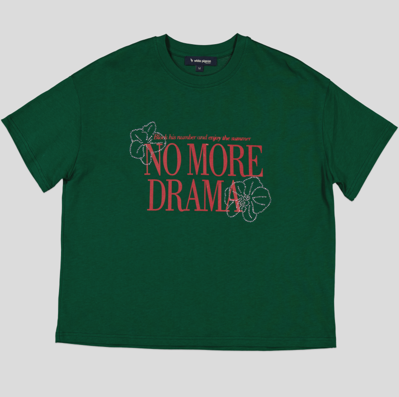 T-SHIRT FEMME OVERSIZE FIT JERSEY COTTON 100 %