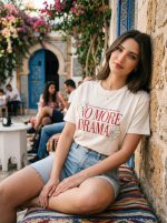 T-SHIRT FEMME OVERSIZE FIT JERSEY 100 % COTON