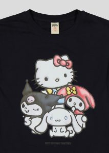 T-shirt pour fillette en jersey 100% coton