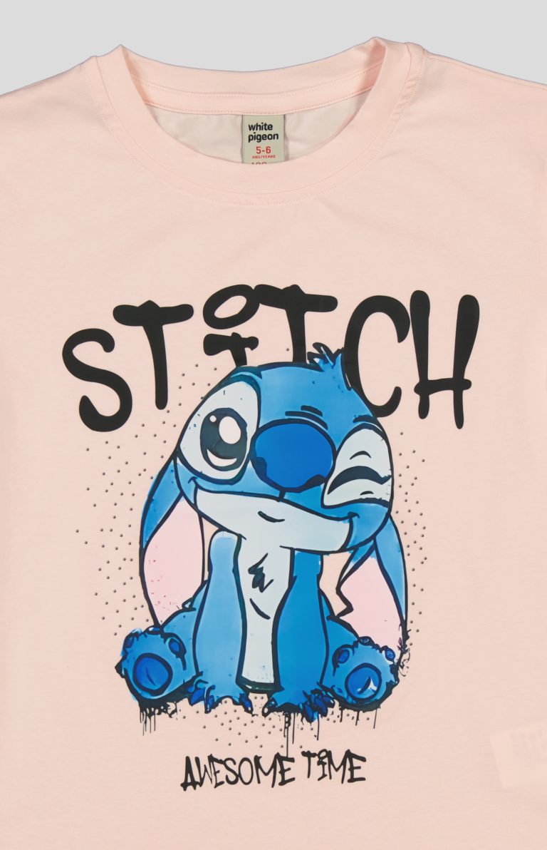 T-SHIRT FILLETTE MANCHE COURTE 100% COTON