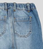 JEAN GARÇON TAILLE ÉLASTIQUE COUPE DROITE 100% COTON