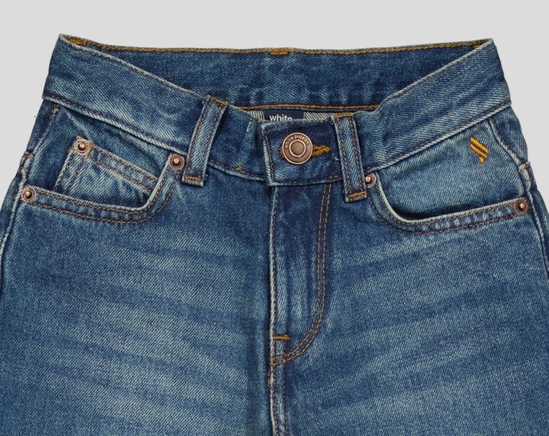 Jean garçon coupe jogger en denim 100% coton