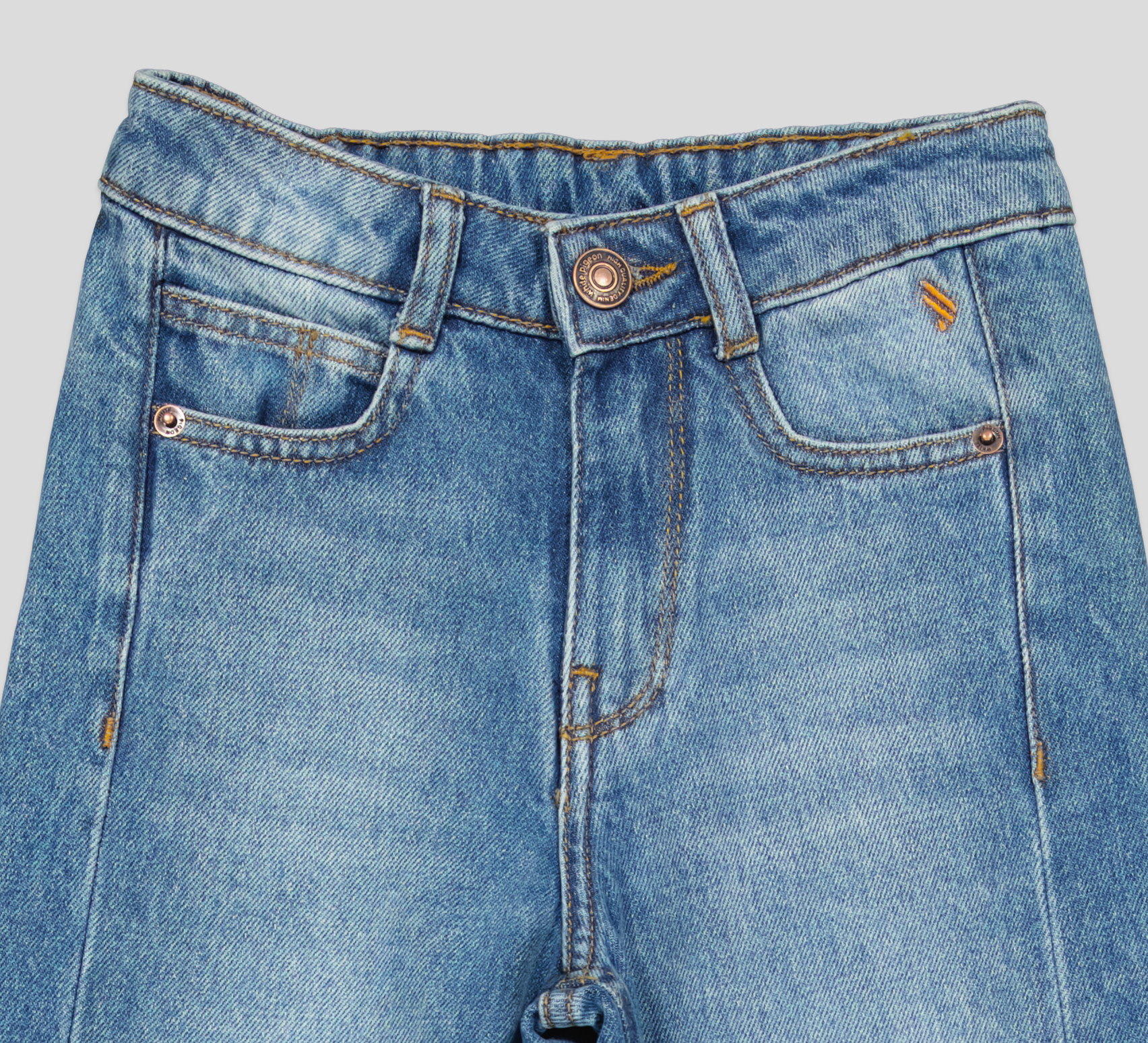 2 JEAN BAGGY FILLETTE BAGGY PIT 100% COTON – Image 4