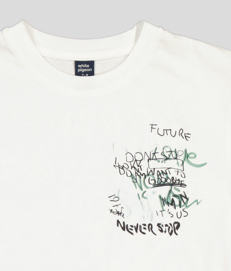 T-SHIRT GARCON MANCHE COURTE 100 % COTON