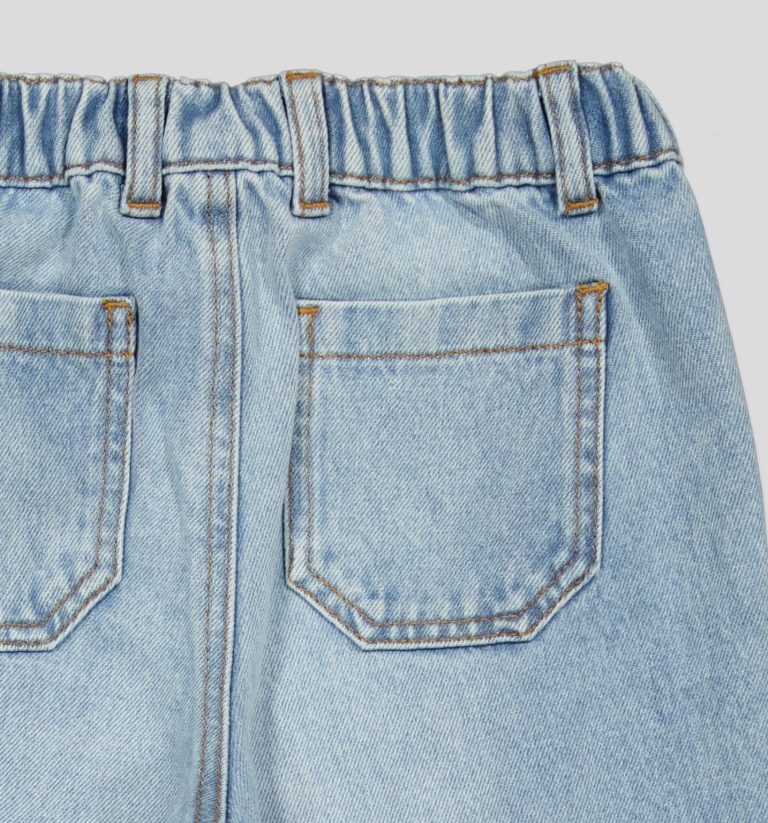 JEAN GARÇON TAILLE ÉLASTIQUE COUPE DROITE 100% COTON