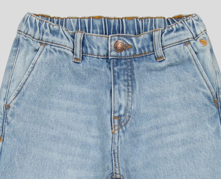 JEAN GARÇON TAILLE ÉLASTIQUE COUPE DROITE 100% COTON