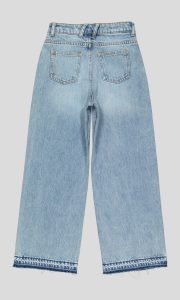 JEAN WIDE LEG FILLETTE COUPE LARGE MEDIUM 100% COTON