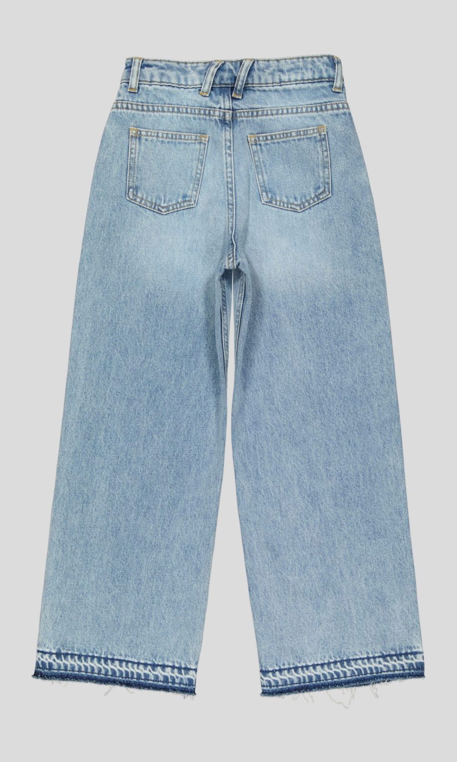 JEAN WIDE LEG FILLETTE COUPE LARGE MEDIUM 100% COTON