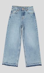 JEAN WIDE LEG FILLETTE COUPE LARGE MEDIUM 100% COTON – Image 2