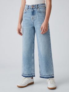 JEAN WIDE LEG FILLETTE COUPE LARGE MEDIUM 100% COTON