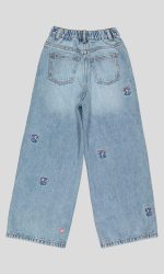 JEAN WIDE LEG FILLETTE COUPE LARGE MEDIUM 100% COTON – Image 5