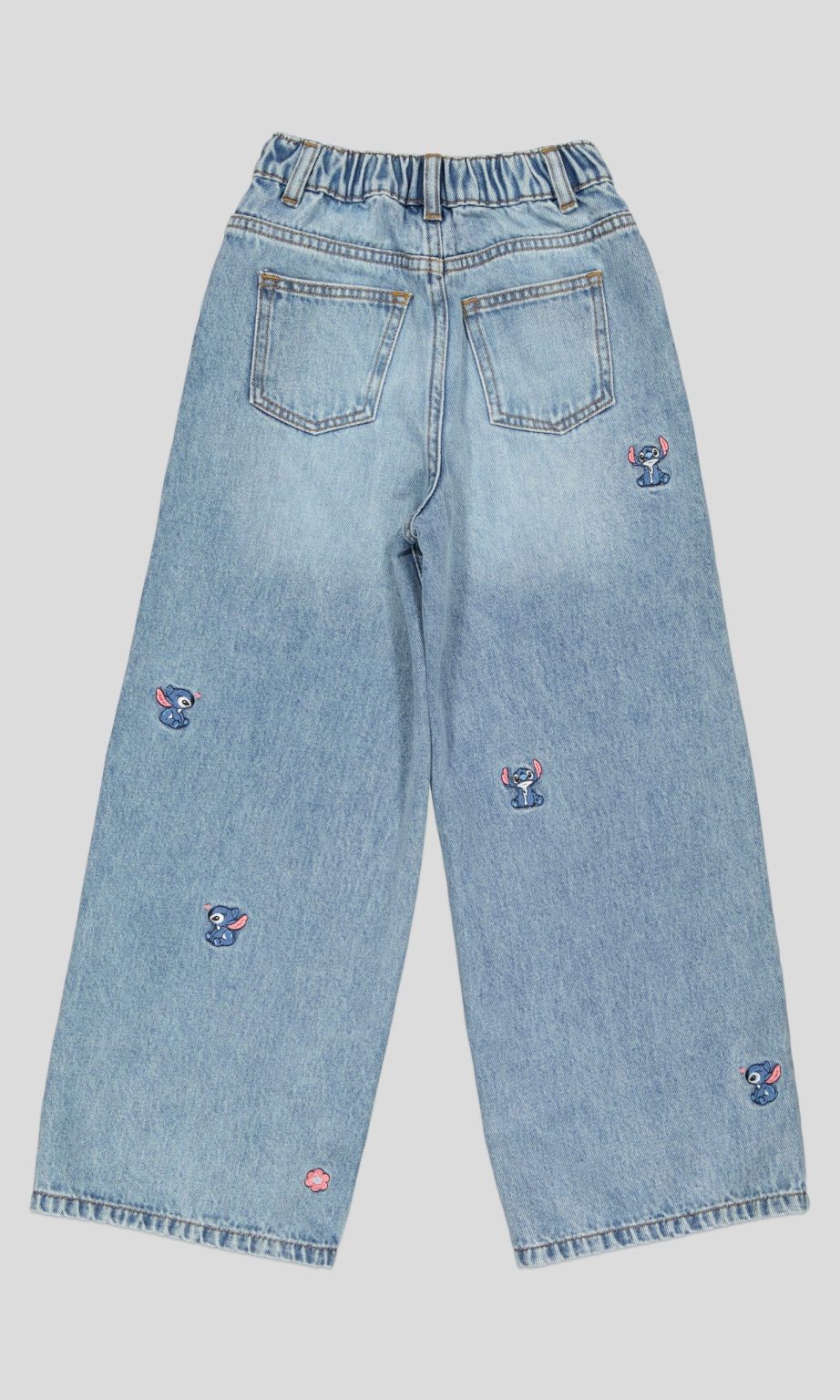 JEAN WIDE LEG FILLETTE COUPE LARGE MEDIUM 100% COTON