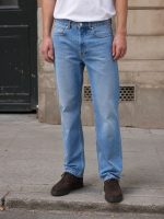 Jean homme regular fit en denim 100% coton