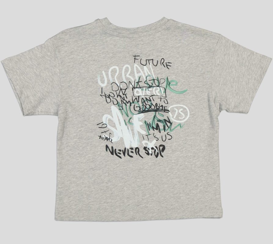 T-SHIRT GARCON MANCHE COURTE 100 % COTON