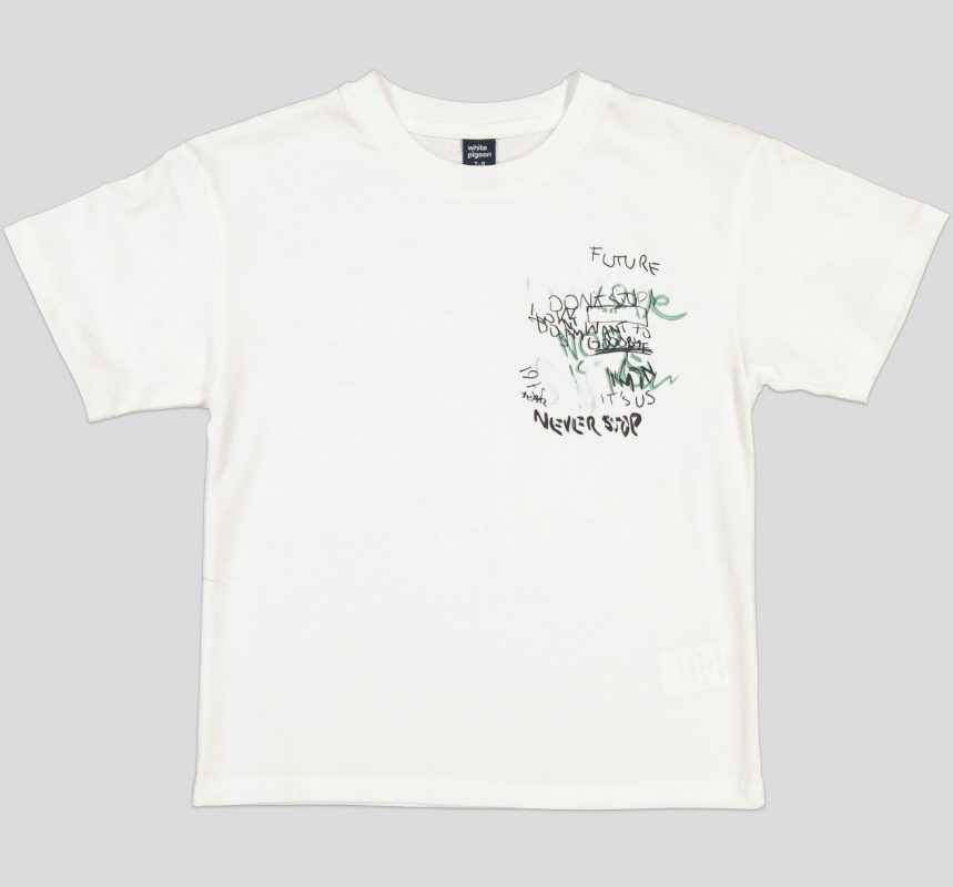 T-SHIRT GARCON MANCHE COURTE 100 % COTON