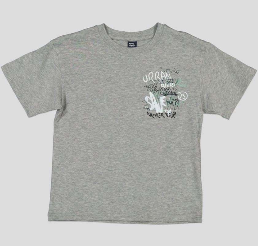 T-SHIRT GARCON MANCHE COURTE 100 % COTON