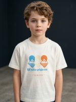 T-SHIRT GARCON MANCHE COURTE 100 % COTON