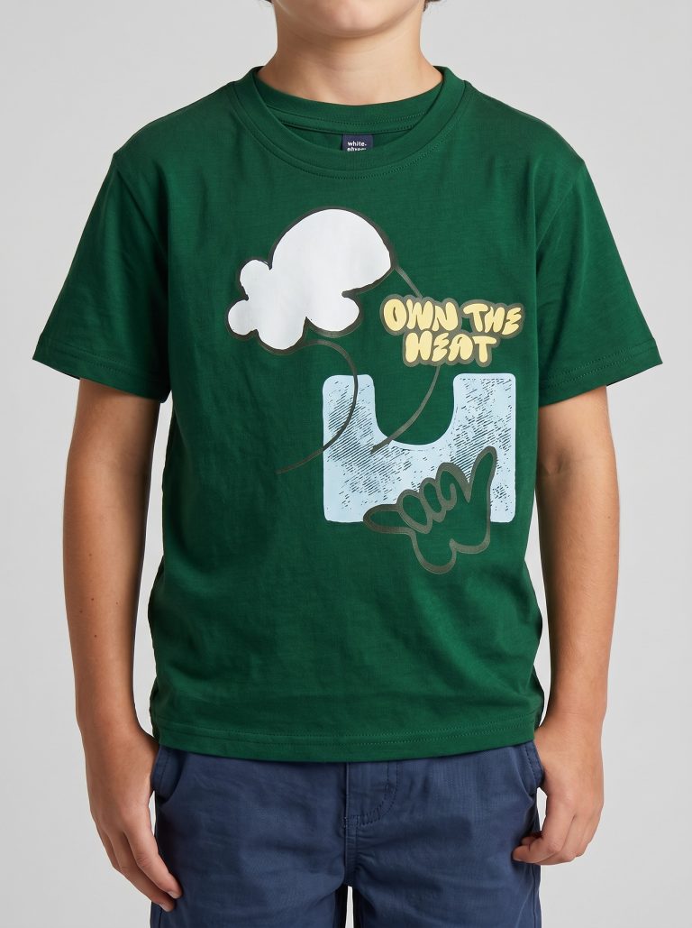 T-SHIRT GARCON MANCHE COURTE 100 % COTON