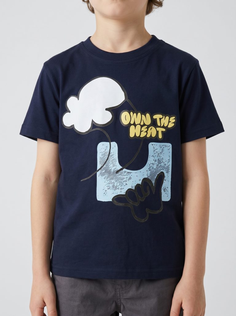 T-SHIRT GARCON MANCHE COURTE 100 % COTON