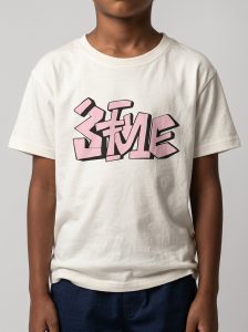 T-SHIRT GARCON MANCHE COURTE 100 % COTON